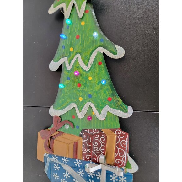 Metal light up Xmas tree lawn decor hanging home unique - Picture 2 of 9